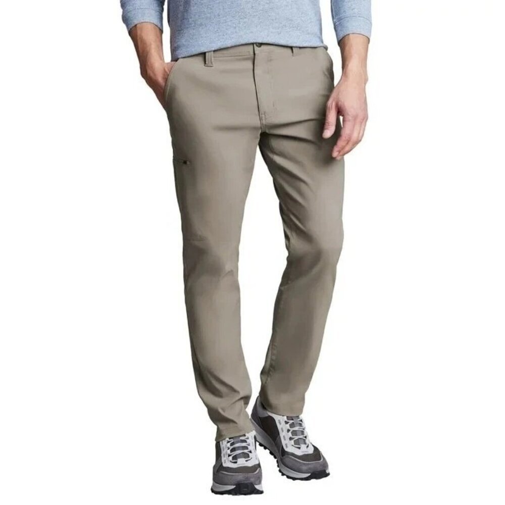 NEW Copper & Oak Men's 30x29 Tech Utility Pants Straight Fit Tan Stretch G1541